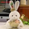 Cute Plaid Dress Cartoon Rabbit Plush Toy For Children