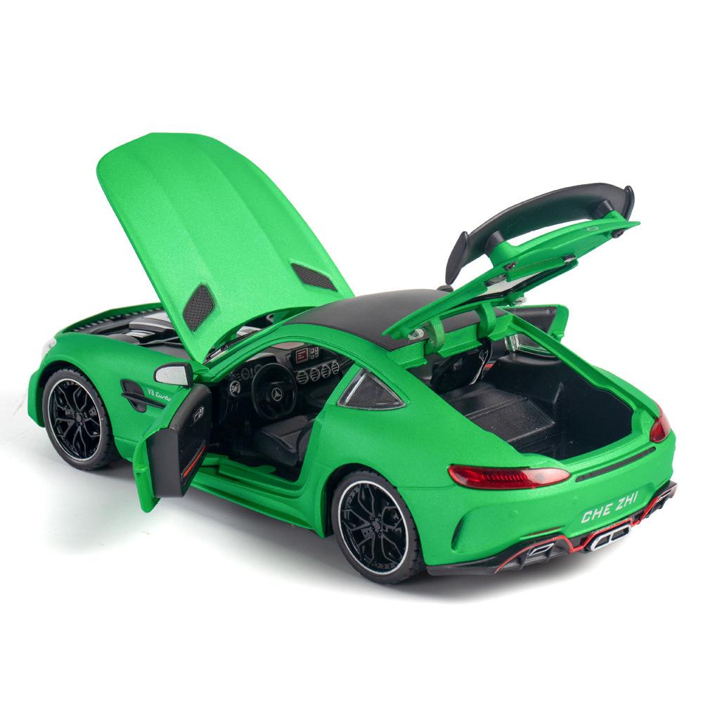 1/24 Scale Simulation Mercedes Benz GT AMG Alloy Sports Car Diecast Model Decorative Trendy Ornaments for Friend Gift Collection