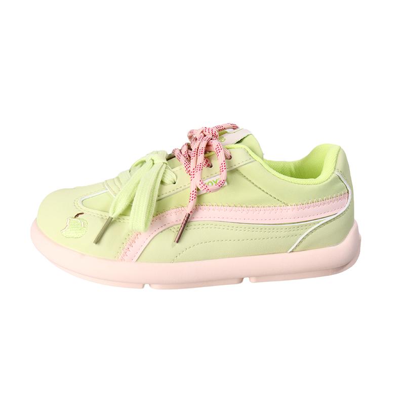 

Fashion Fashion Sneakers Autumn New Round Toe Deep Mouth Front Lace-Up Soft Sole Non-slip Flat Single Shoes 35 яблочный зеленый