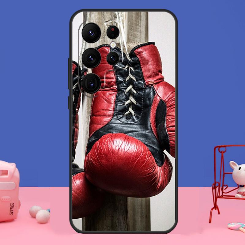 Boxing Gloves Case For Samsung Galaxy S23 S22 S24 Ultra S8 S9 S10 Plus Note 10 20 Ultra S20 S21 FE Cover