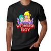WONDER BOY ARCADE SCREEN T-Shirt Heavyweights Blacks Graphics Summer Tops T Shirts Men