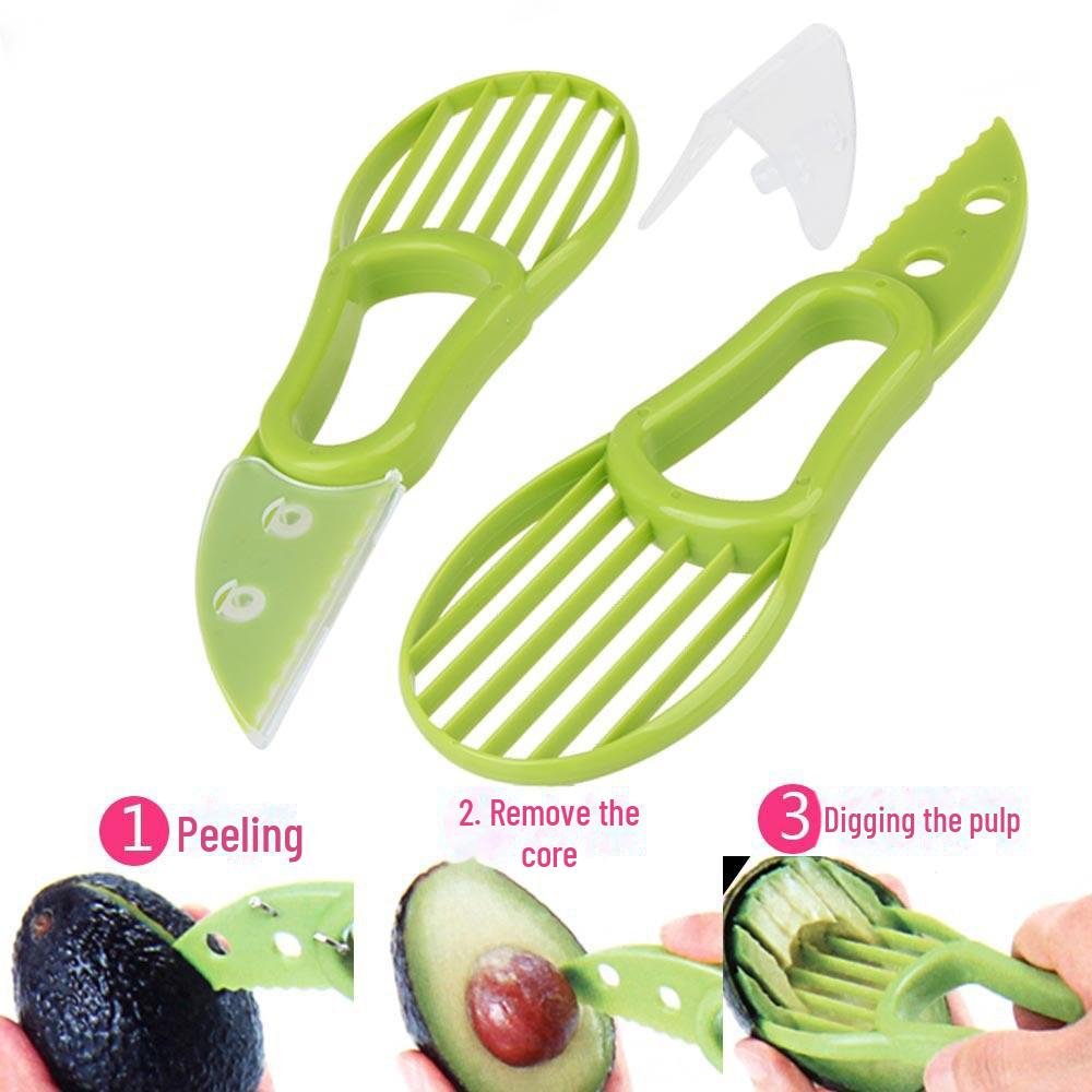 Multi-Function Avocado Cutter: Peel, Stone, Slice, and Separate Pulp Effortlessly