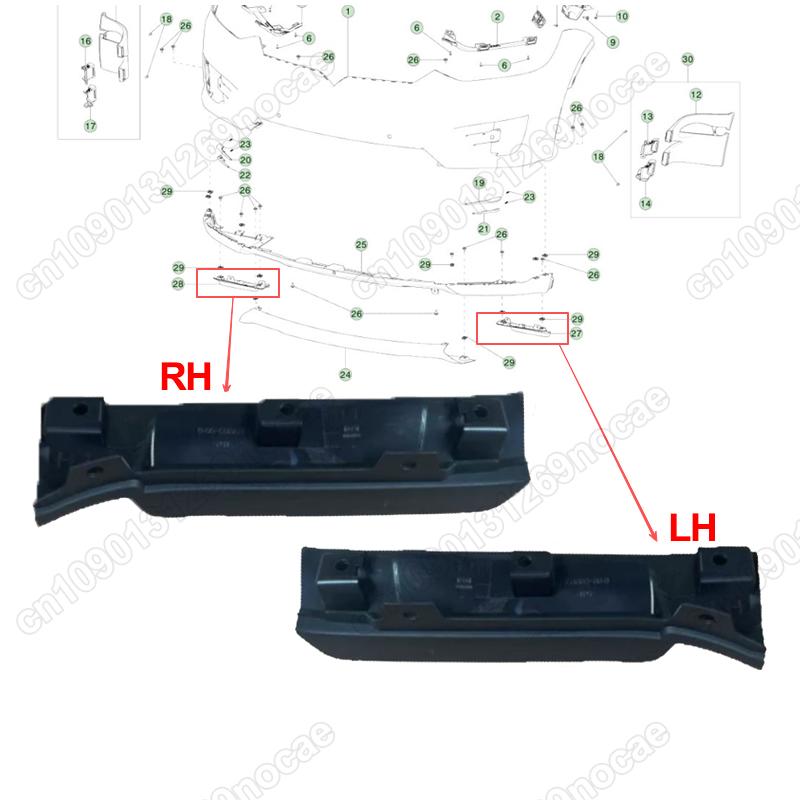 Stoßstangenunterteil Schutzplatte Deflektor Für Tesla Model X Rad 1054803-00-D 1054804-00-D Verkleidungseinheit 2015-2021 Autoteile 1 Stück