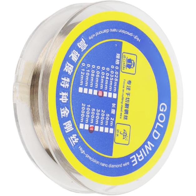 Zunate 0.05mm Tungsten Alloy Steel Screen Separation Wire, 500m, Silver, For Electronics Repair, Part Number: 1 8f50bf69-6789-4666-af63-9c30d2c79ead