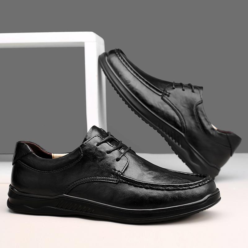 2024 Spring Autumn Hot Selling Retro Brown Men's Oxford Shoes Office Business Shoes Men's Outdoor Driving Shoes Free Delivery