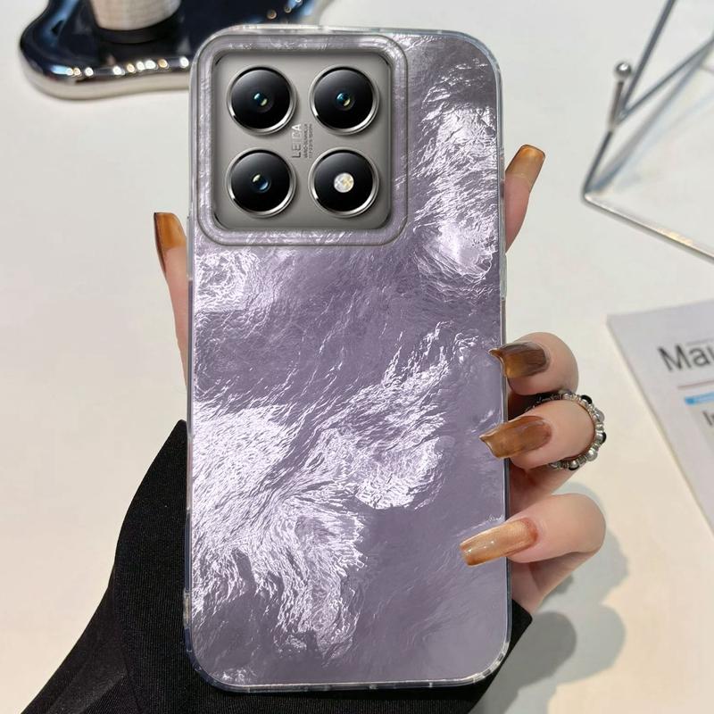 Gradient Glacier Texture Girls Women Phone Case For Xiaomi 14T 13T Pro 14Tpro 11 Lite 5G NE Silicone Shockproof Fundas Cover