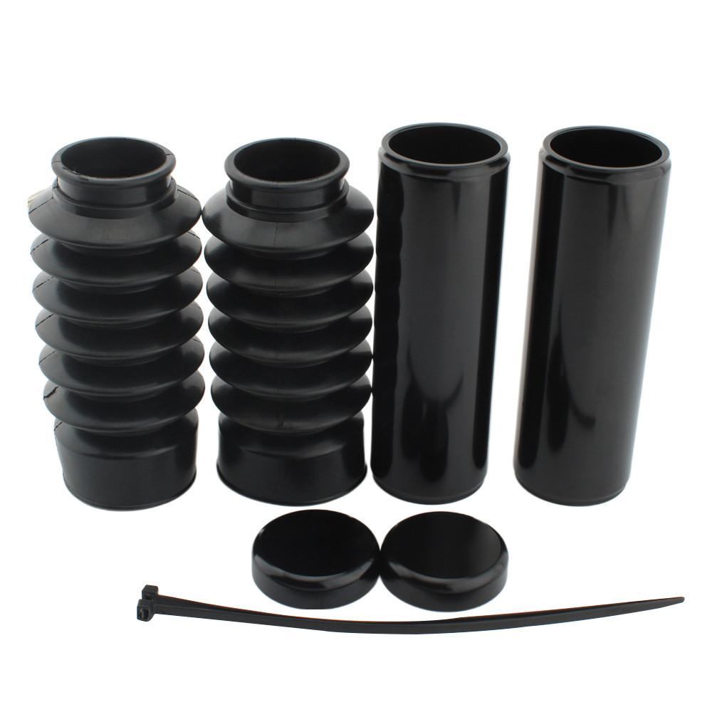 Premium Black Front Fork Suspension Sleeve Kit For Harley Breakout 2013 To 2017