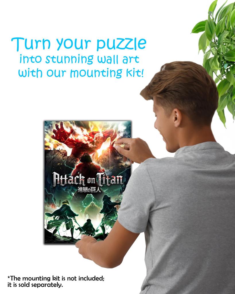CRAFTHUB Attack on Titan Puzzle - Final Battle, Assault on Trost - Wooden Jigsaw Puzzle, 308 Pieces, A3 Size, 15.1" x 11".