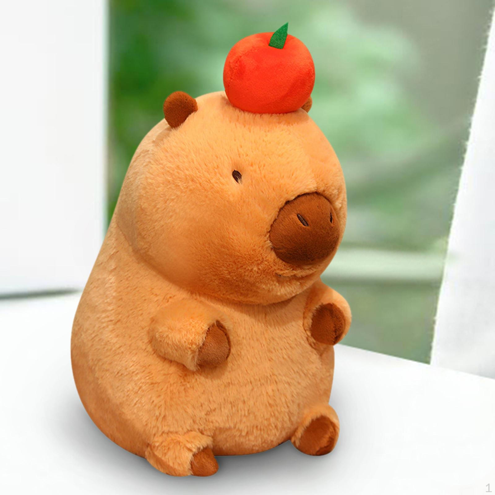 

Плюшевая игрушка капибара, коричневый диван, мультяшная мягкая кукла для гостиной, мягкая кукла для подростков sitting 28cm