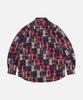 FRIZMWORKS Madras Patchwork Relaxed Shirt _ Wine