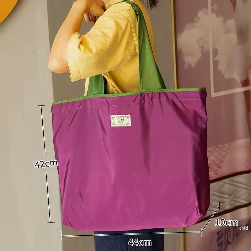 Eco-friendly Foldable Women's Shoulder Tote Bag for Groceries
