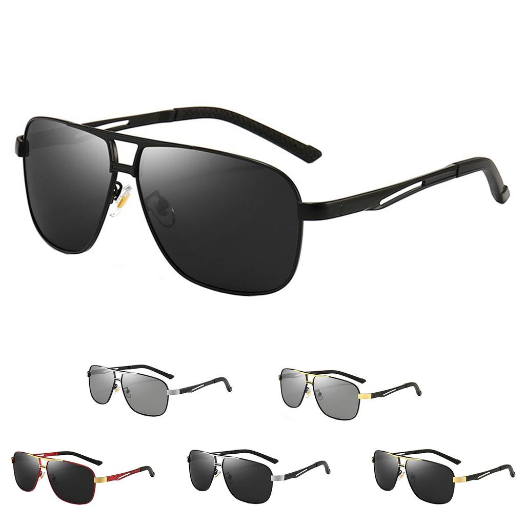 Men's Polarized Sunglasses Metal Frame Vintage Style Classic Aviator Design UV Protection Lightweight Durable