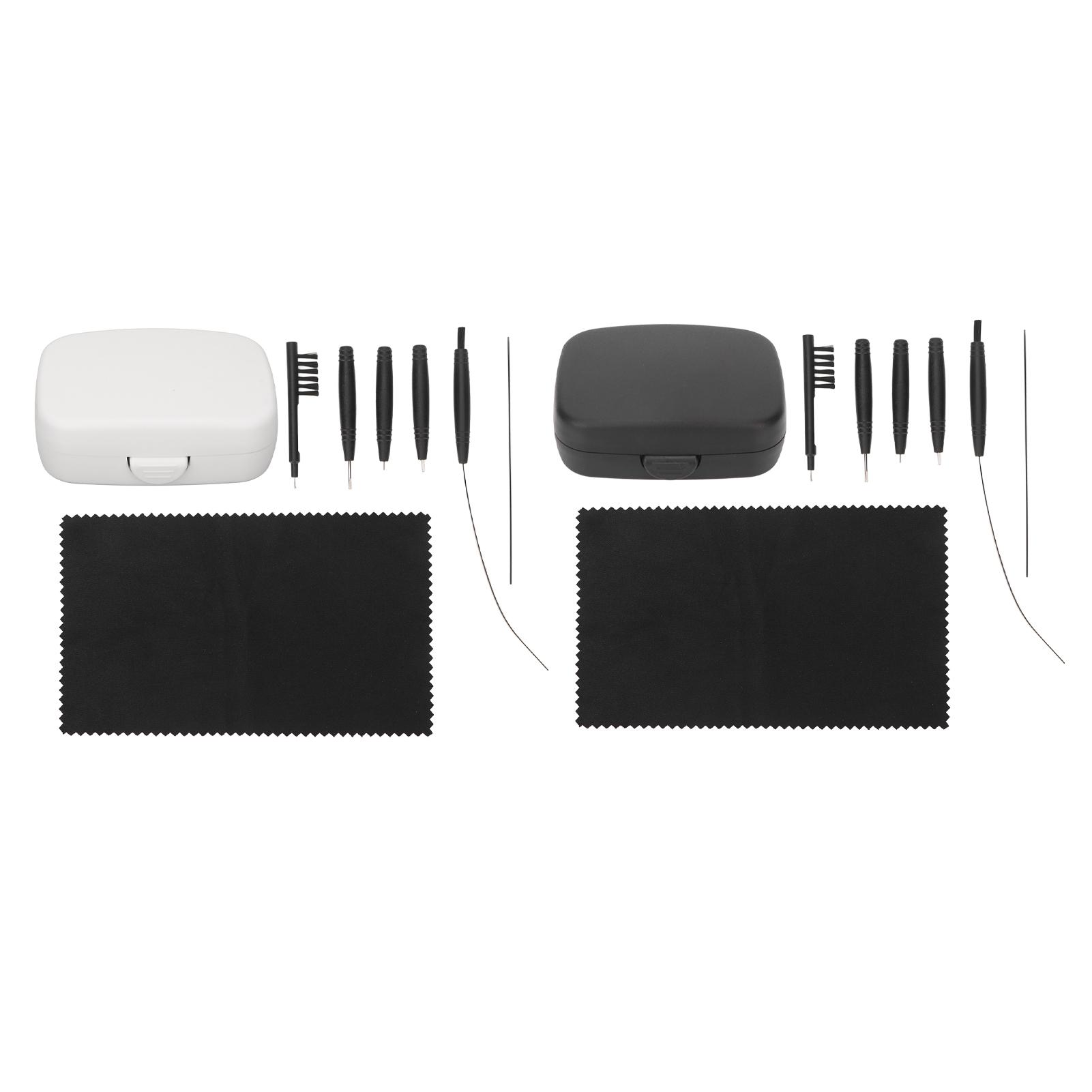 

8 шт. Инструменты для чистки усилителя слуха Удаление ушной серы Легкий полный профессиональный набор щеток