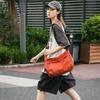 Nylon Shoulder Bag Women Casual Crossbody Bag Lightweight Waterproof Hobo Bag Large Capacity Half Moon Handbag