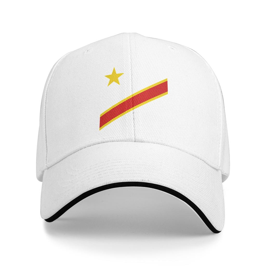 DR Kongo Kongo Flagge Baseballkappe Trendige Trucker-Kappe Frühling Unisex Damen K-Pop Rock Baseballkappen