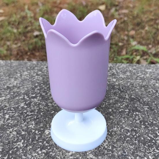 Tulip Pen Holder Cute Desktop Organizer for Girls Students Multi-Function Pencil Cup Desk Decor for Home School Office