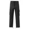 Spring and Autumn Men's Overalls Drawstring Drawstring Pocket Color Matching Long Pants
