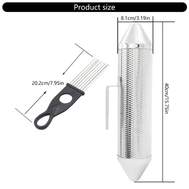 Metal Guiro Shaker Percussion Guiro Instrument with Scraper Early Learning Musical Toy Latin Instruments Enduring