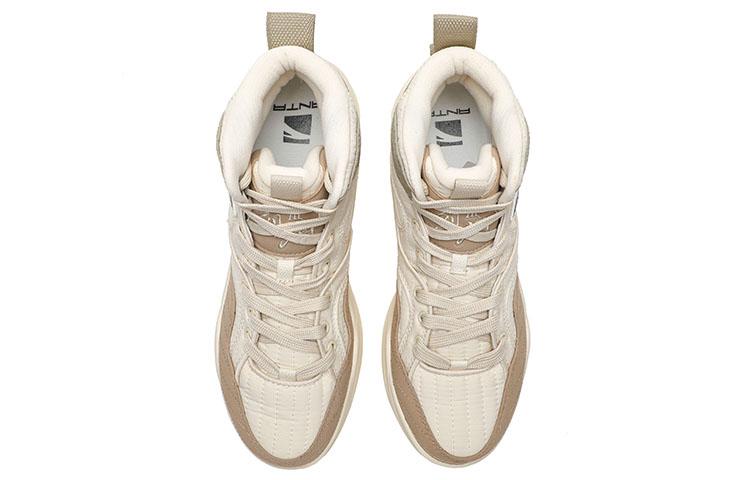 Men's Sneakers Anta Life Collection High top Skateboard Shoes Men's White Yellow