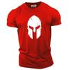 Retro Spartan men's T-shirt, 3D printed short sleeved top, oversized fashionable oversized fitness and sports men's clothing