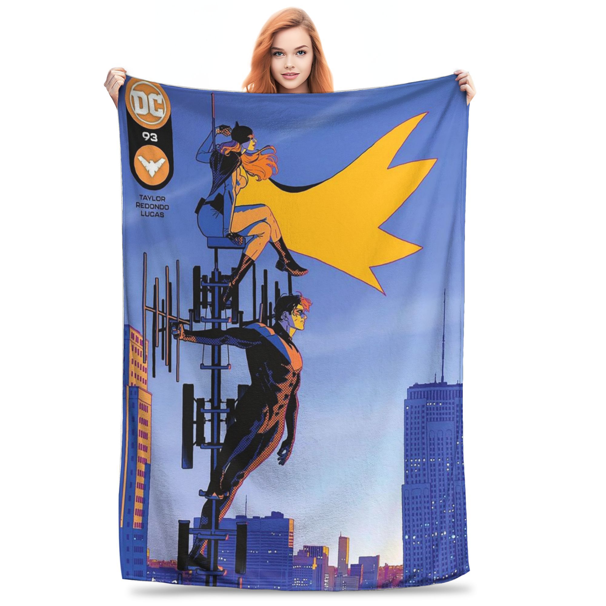 

Flannel Throw Blanket Nightwing and Bitewing Ico Warm Plush Blankets Soft Bedspread for Bed Living room Home Picnic Couch 30x40in