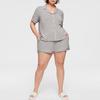 Piżama plus size dla kobiet na lato, z krótkim rękawem i szortami, oraz zestaw damskiej odzieży domowej