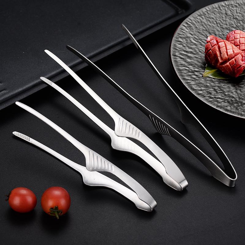 304 Stainless Steel Barbecue Tongs for Outdoor and Kitchen Use