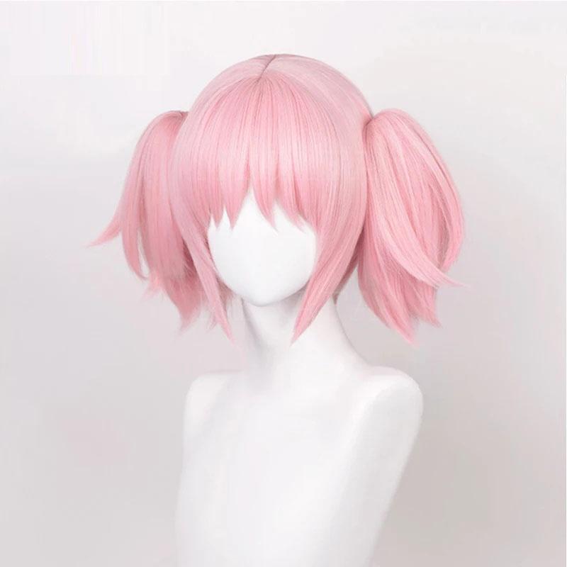 

Парик Канаме Мадока Puella Magi Madoka Magica, парик для косплея, 30 см, розовые волосы с двойными хвостиками, термостойкие парики из волос + шапочка для парика One Size