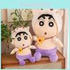 Detachable Shinchan Crayon Hat Plush Toy Cartoon Stuffed Doll Decoration Gift