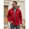Men S Solid Color Casual Turn Down Collar Single Breasted Long Sleeve Jacket