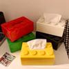 Stavební bloky Krabička na papírové ubrousky Creative Bezděrovací nástěnná krabice na papírové ubrousky Pružinový držák na papírové ručníky Koupelna Vodotěsná krabice na papírové kapesníky