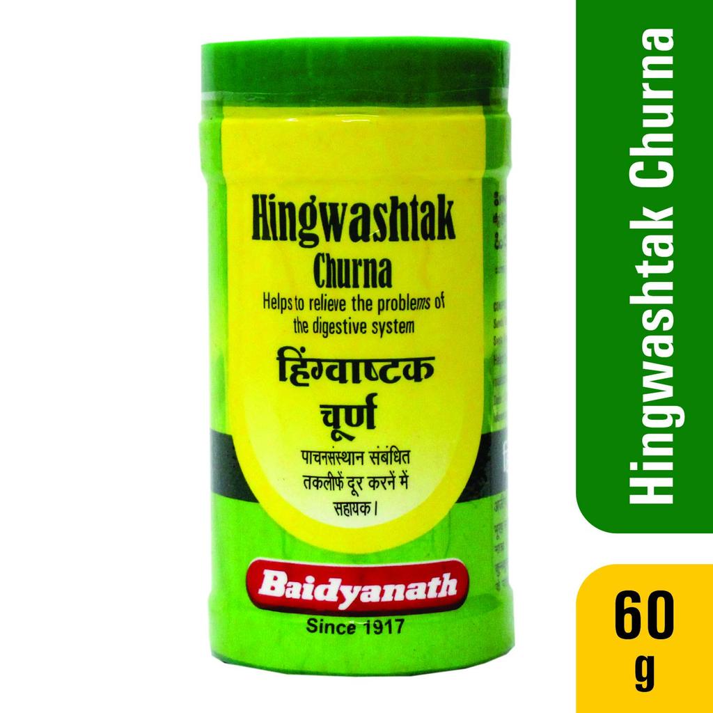 Baidyanath Asli Ayurved Hingwashtak Churna 60 G Natural Digestive Aid for Indigestion & Appetite Support