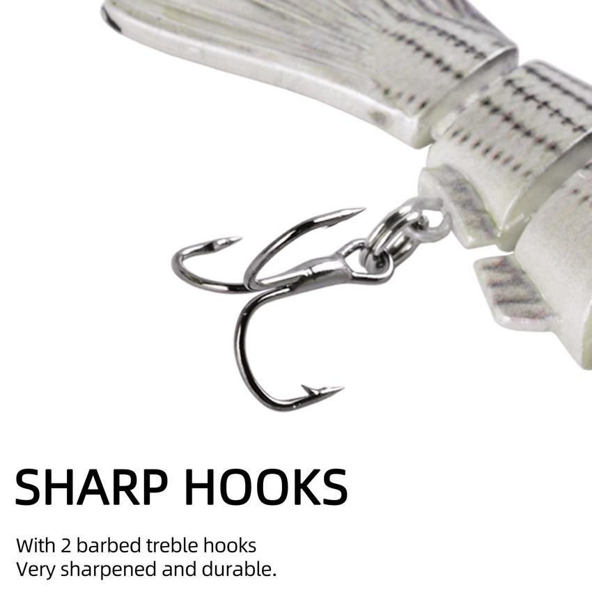 1 Pieces Fishing Lures Multi 6/7 Segments Jointed Hard Bait Wobblers Swimbait Crankbait Swim Bass For Pike Sinking