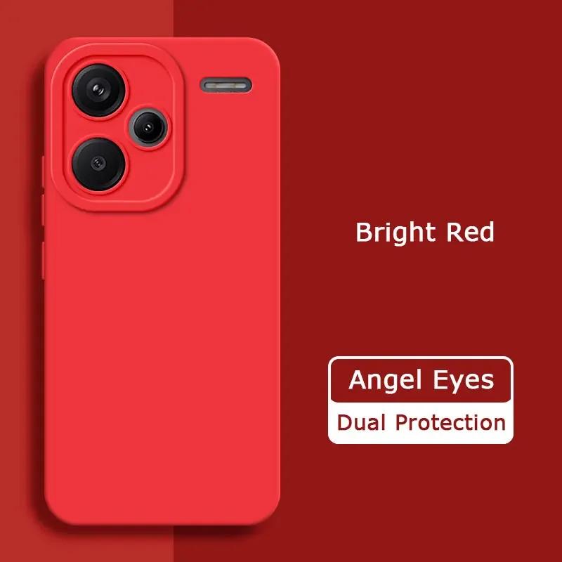 

Роскошный квадратный жидкий силиконовый чехол Angel Eyes для Redmi Note 13 Pro Plus 5G Мягкие чехлы для мобильных телефонов Note13 13Pro 13ProPlus Redmi Note13Pro Plus ярко-красный