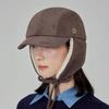 VA Curved Circle Logo SUADE FLAB Cap Dark Brown