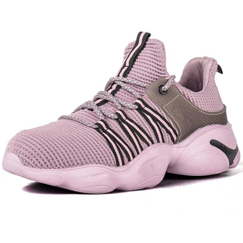 

Защитная обувь со стальным носком, женские рабочие кроссовки, дышащая рабочая обувь на воздушной подушке, женские, легкие защитные рабочие ботинки с защитой от проколов, женские 37