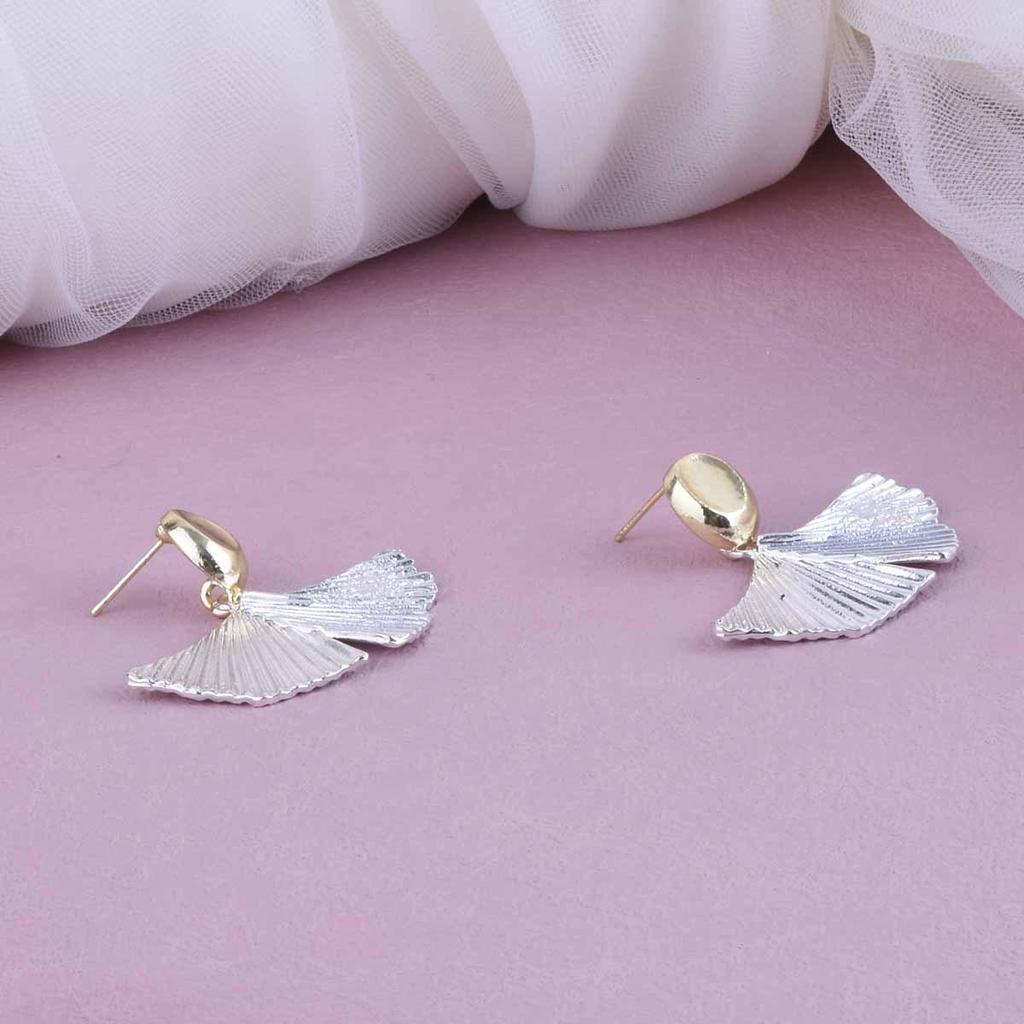 Chic Ginkgo Leaf Stud Earrings: Versatile, Retro & High-End Aesthetic for Women