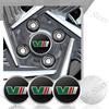 DAYB7 4pcs 56mm/60mm V VRS Logo Car Wheel Hub Center Cap Badge Covers Sticker For Skoda Octavia 2 3 A7 Superb Rapid Kodiaq Karoq Fabia