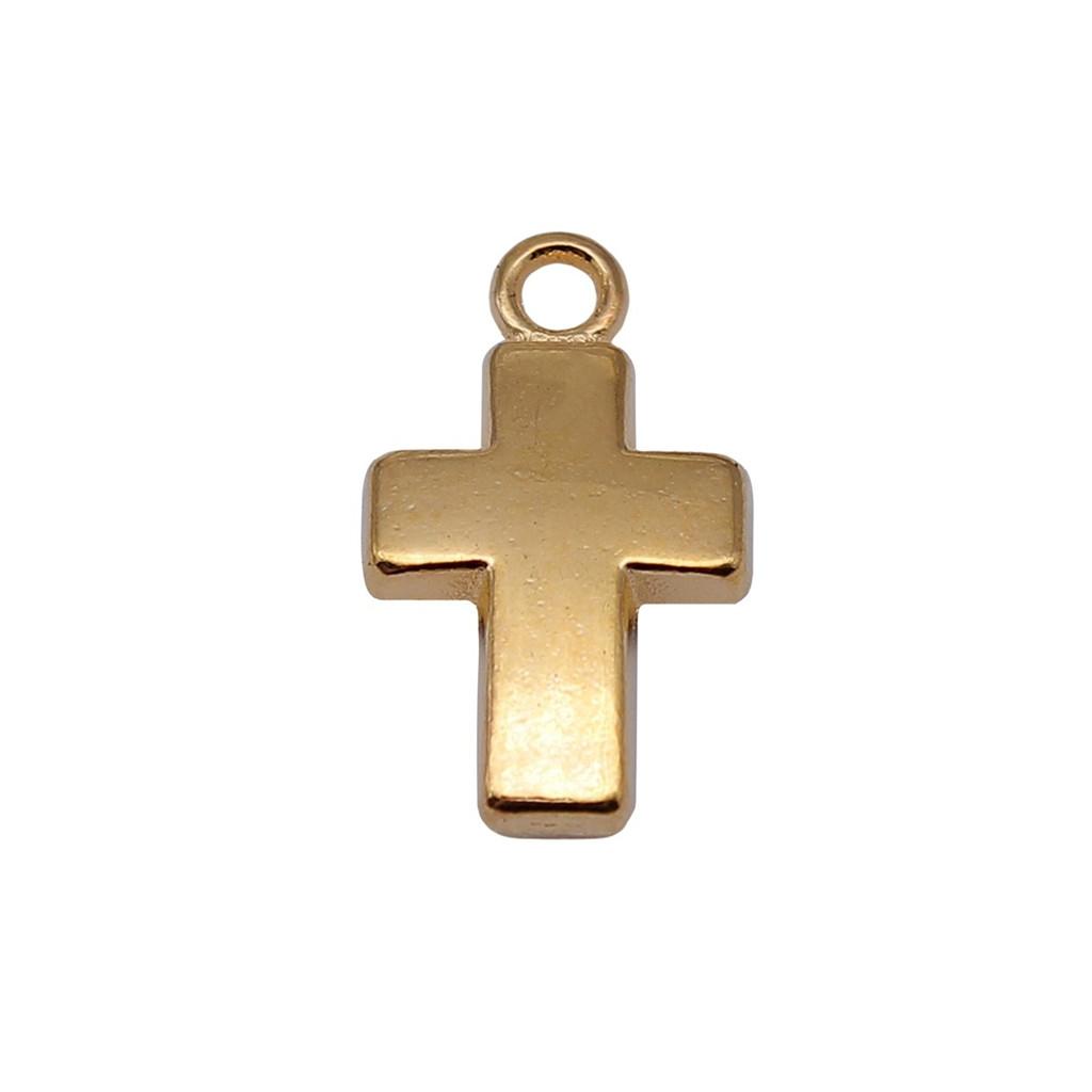 Vintage Cross Charms Multi Color Alloy Pendants For Religious Christian Jewelry