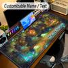 Large Mouse PadMinecraft Custom Name Text Personalized Desk Mat Non Slip Gaming Pad