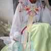 new female chinese ancient ming dynasty improved hanfu cloud shoulder stand collar embroidered shawl hanfu decoration w806