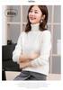 Women's 100% Pure Wool High-Neck Cashmere Sweater – Stylish Short Knitted Base Layer for Autumn/Winter