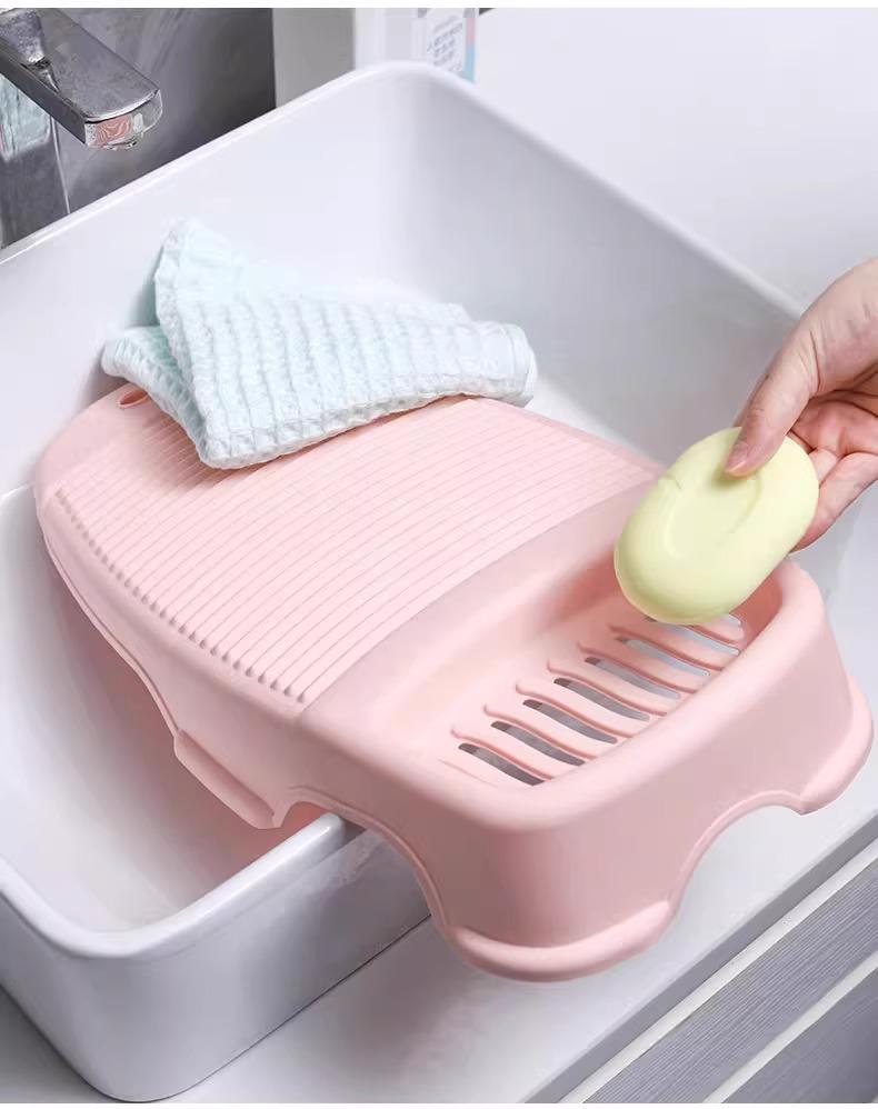 Compact Laundry Washboard - Ideal for Baby Clothes, Dorms, and Sock Washing