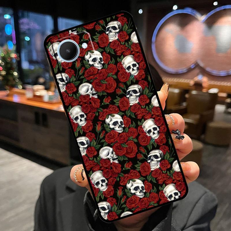 Gothic Fashion Skull For Realme 10 9 Pro Plus 8i 9i C11 C15 C30 C31 C35 C21Y C25Y GT Neo 2 3 3T GT Master Case