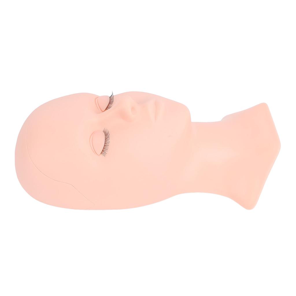 Lash Mannequin Head Silicone Removable Eyelid Realistic Multipurpose Makeup Practice Mannequin Head