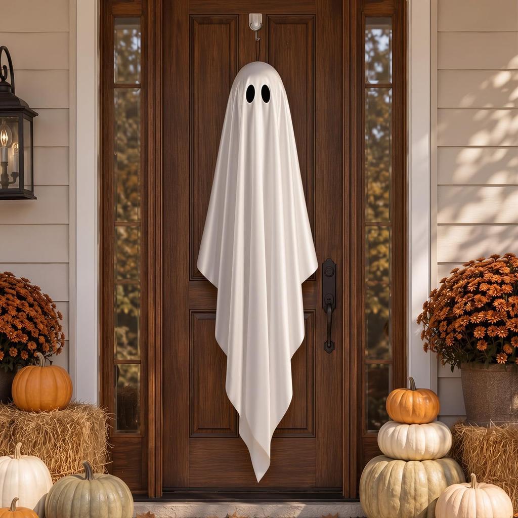Große Halloween-Hängedekorationen mit Licht, Batteriebetrieben, 1,2m/1,5m/1,8m, Innen-Außen-Dekoration