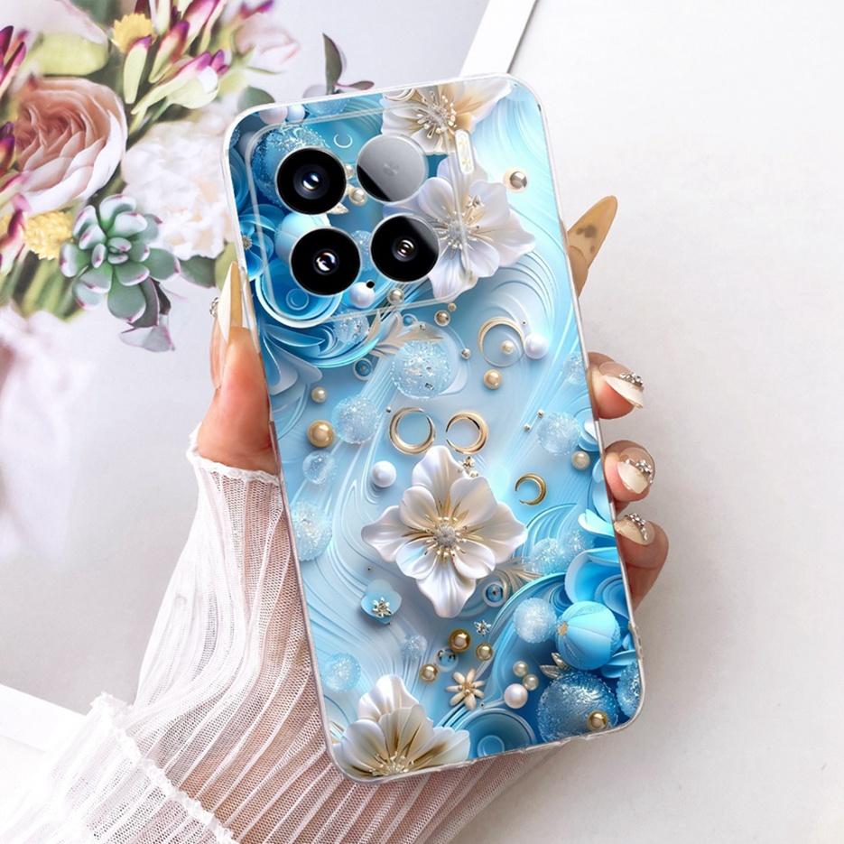 For Xiaomi Mi 15 Pro 5G Case Luxury Butterfly Painted Cover Soft Silicone Phone Case For Xiaomi 15 Pro Mi15 Pro 5G Fundas Bumper