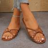 Women Slippers Beach Casual Flat Sandals 2026 Summer New Fashion Walking Slippers Trend Outdoor Luxury Shoes Women Sandals