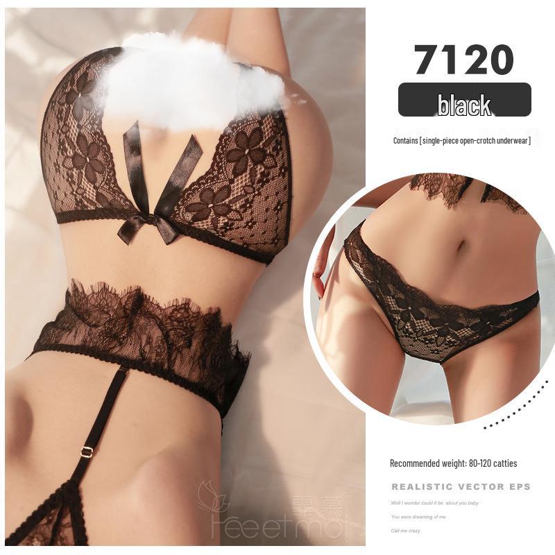 Feimu Lingerie: Open Crotch Thong T-Back for Women's Passionate Nights