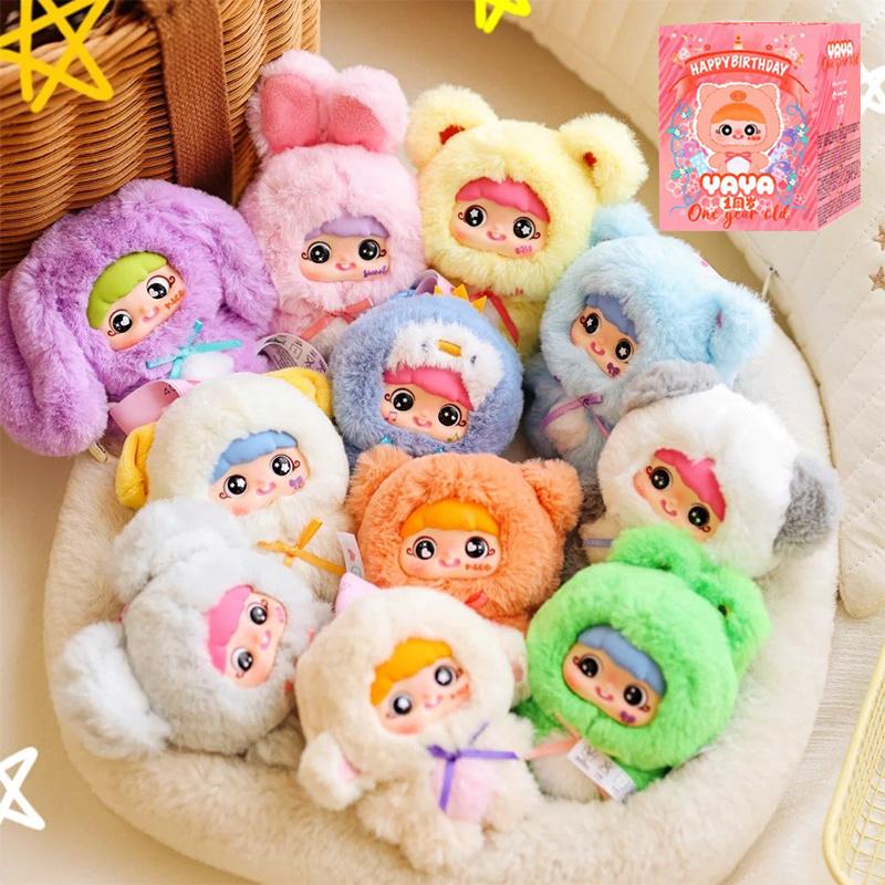 

Yaya Happy 1St Birthday Series Plush Blind Box, Cute Stuffed Animal Blind Plush Mystery Box